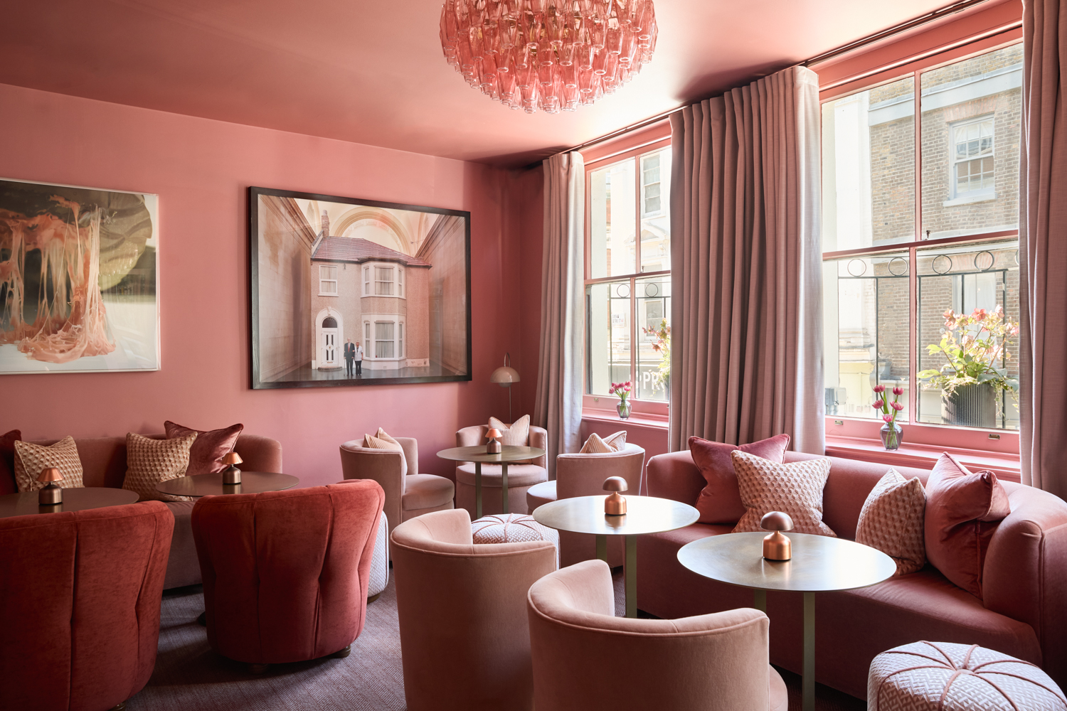 The Pink Room in the Soho Bar at The Groucho